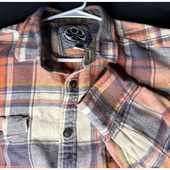 Hawaiian Island Creations Flannel Button Long Sleeve Shirt Mens XL HIC - Picture 3 of 5